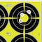 Ezaim Splash Reactive Paper Shooting Trgts, Bullseye, 4/Sheet, 12-in. W x 12-in. H, Blk/Chartreuse, 12PK 15218 - alternate 5